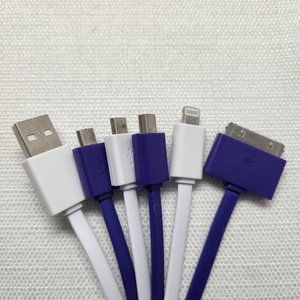 6 in 1 USB Charging Cable Universal Multi Function Cell Phone Charger Cord